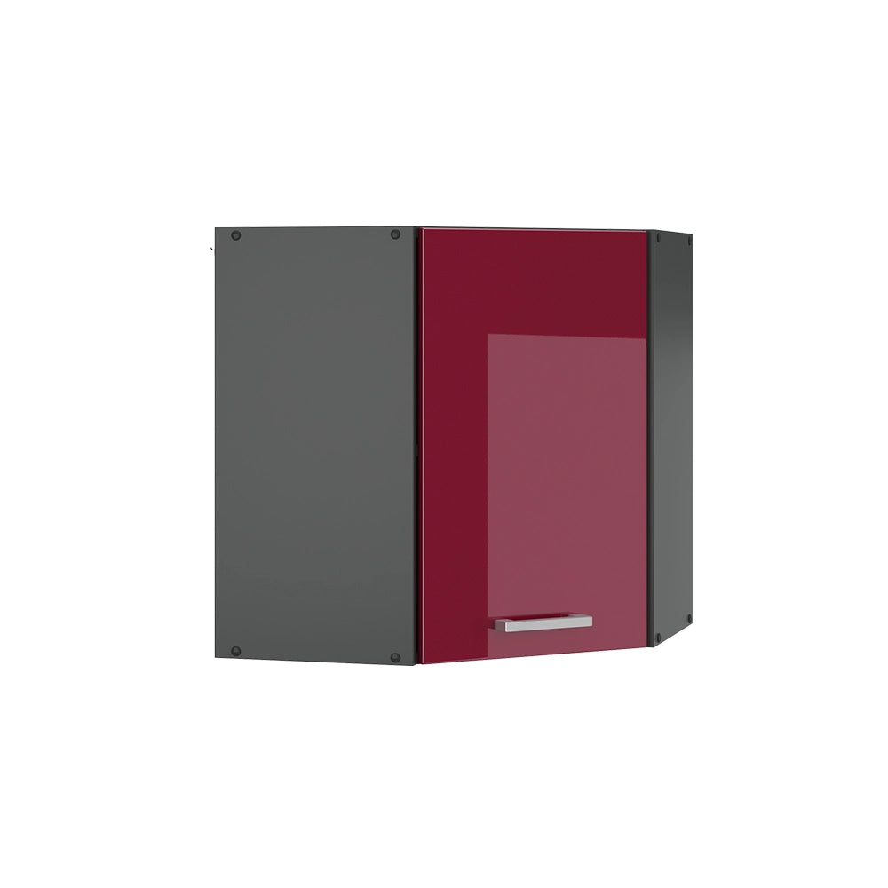 Vicco Mobile angolare da cucina Rosso lucido 57 cm