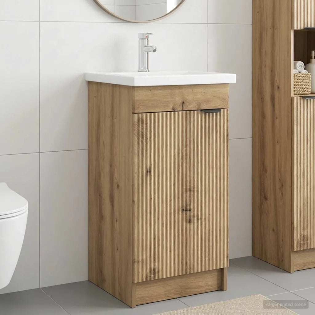 Mobile da bagno con lavabo Rovere Artigianale 42 x 40 x 84,5 cm 890093
