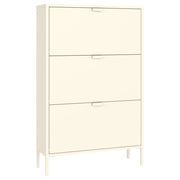 Scarpiera MARION a 3 ante in metallo bianco