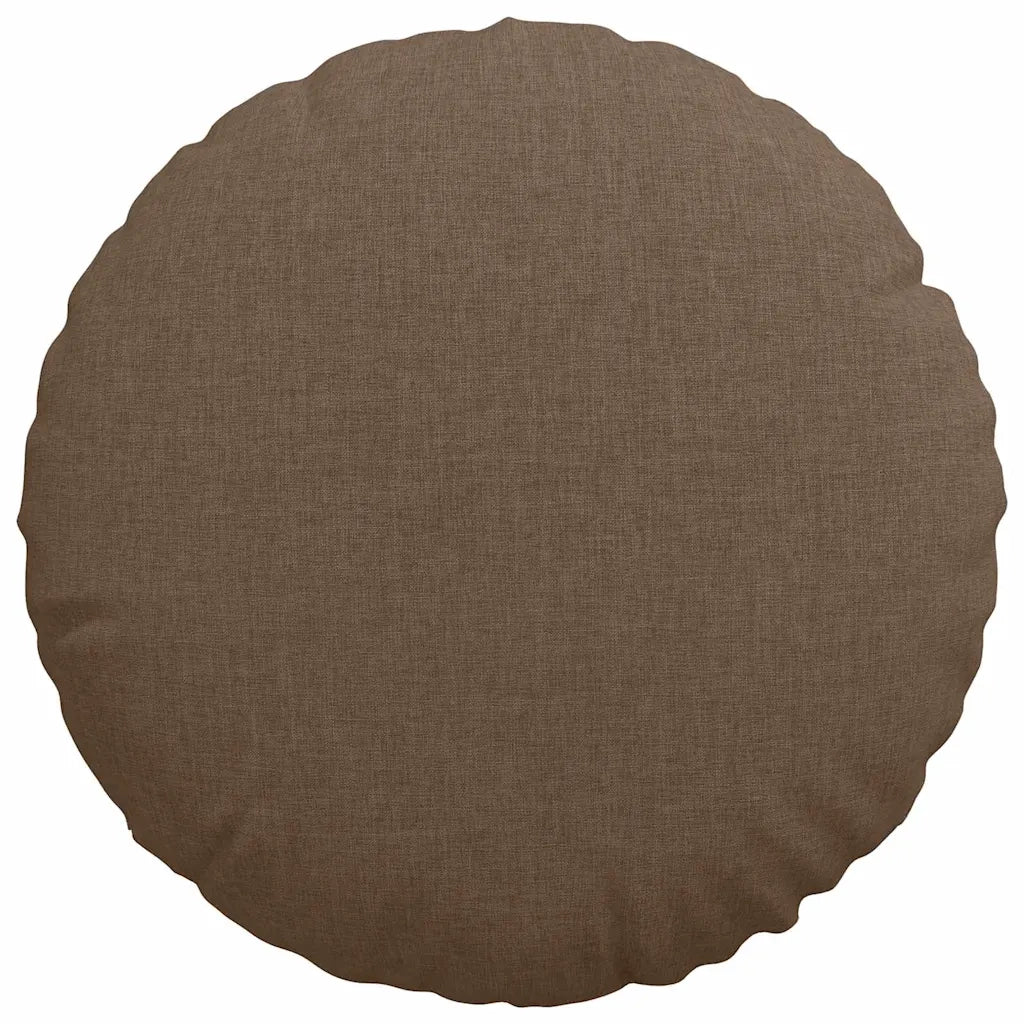 Cuscini per Seduta 2 pcs Marrone Ø40 x 13 cm Tessuto