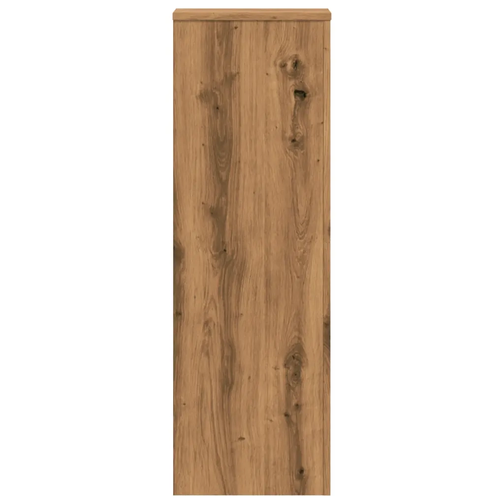 Supporti Piante 2 pz Rovere Artigianale 33x33x100cm Multistrato