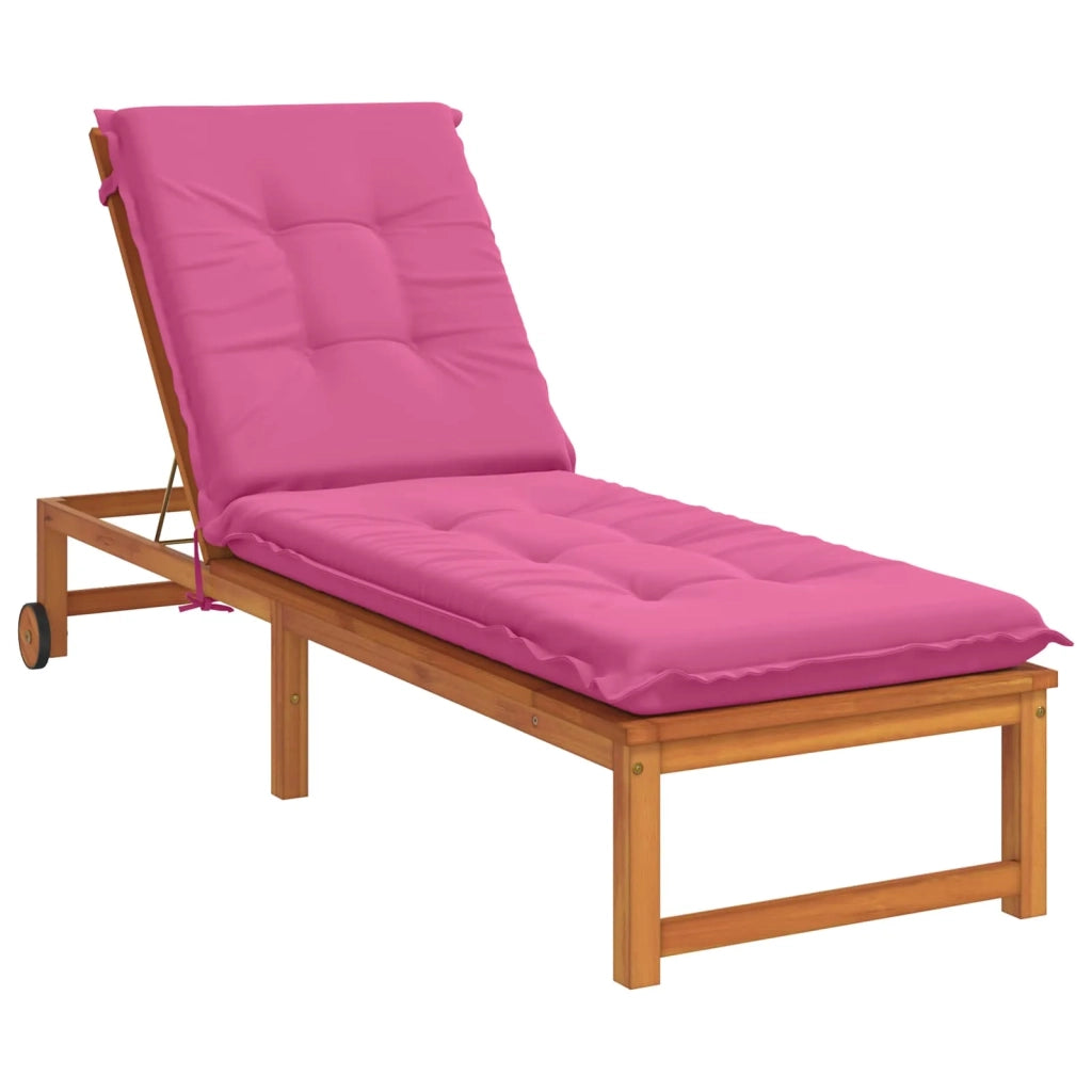 Cuscino per Lettino GEMERT 100% Poliestere Rosa 190 x 50 x 9 cm 947364