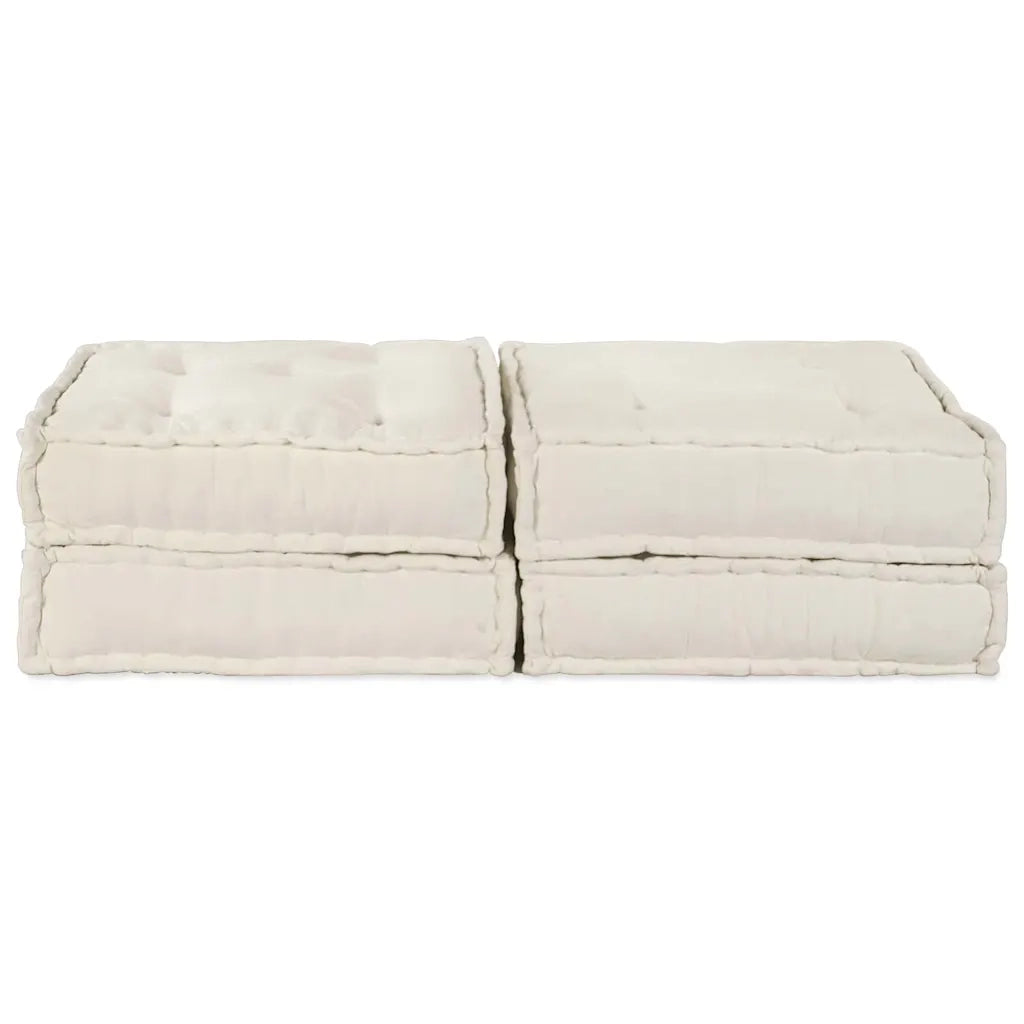 Unit¨¤ di Divano Modulare 2 pz Crema 140 x 70 x 36 cm Tessuto CFW4353050