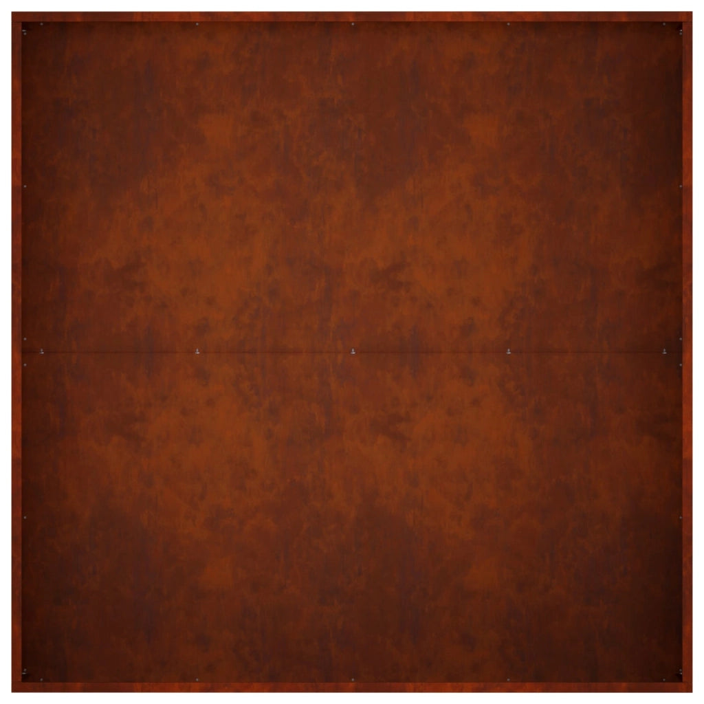 Vaso da giardino Ruggine 80 x 80 x 30 cm Acciaio Corten 8005076