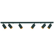 Plafoniera da soffitto 6 faretti GU10 nero/oro Maribel Polux
