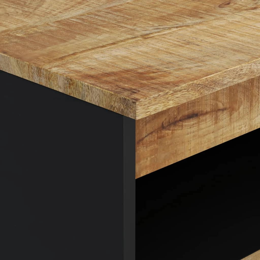 Buffet credenza cassettiera mobiletto mobile contenitore organizer per cucina soggiorno salotto con 2 ante 60 x 33 x 75 cm legno massello di mango marrone 02_0029728