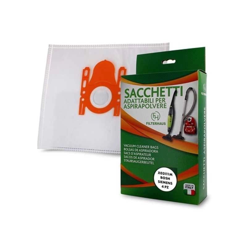 4pz Sacchetti MICROFIBRA ASPIRAPOLVERE Siemens BOSCH VS7 POWER MAX vs BBS FREE - Bosch Siemens