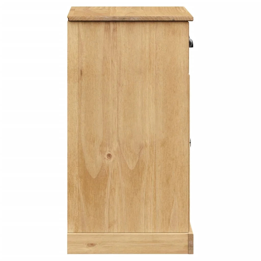 Buffet credenza cassettiera mobiletto mobile contenitore organizer per cucina soggiorno salotto con cassetti 78 x 40 x 75 cm legno di pino massiccio marrone 02_0030139