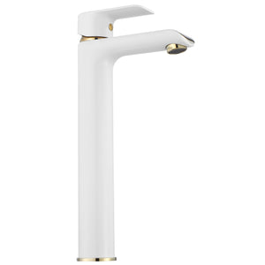 Rubinetto Da Lavabo Rea Bloom White Gold High