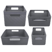 Set di 4 cestini organizer KADAX per riporre oggetti.
