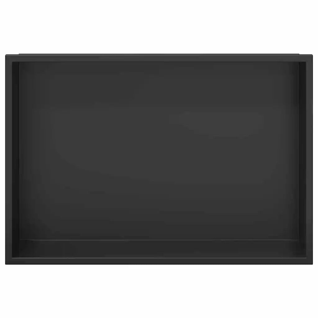 Nicchia per doccia Nero 45 x 30 x 9,5 cm Acciaio inossidabile 42012669