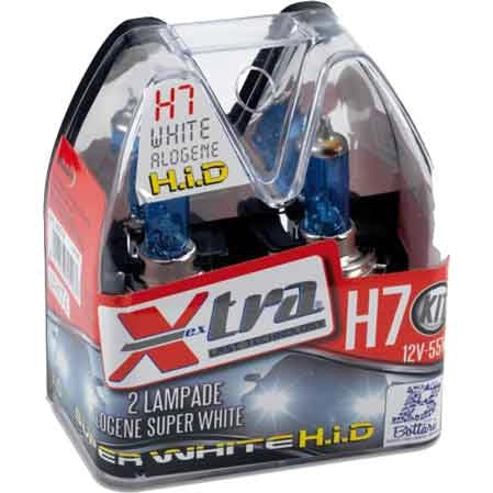 SET 2 LAMPADE 'SUPER WHITE' 12 V H 7 55 W