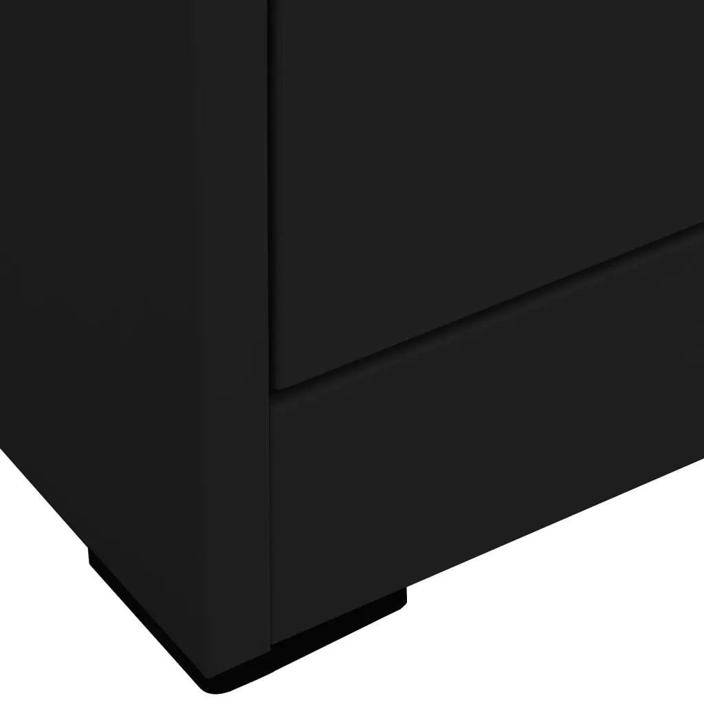 Schedario Nero 46x62x102,5 cm in Acciaio cod mxl 73232