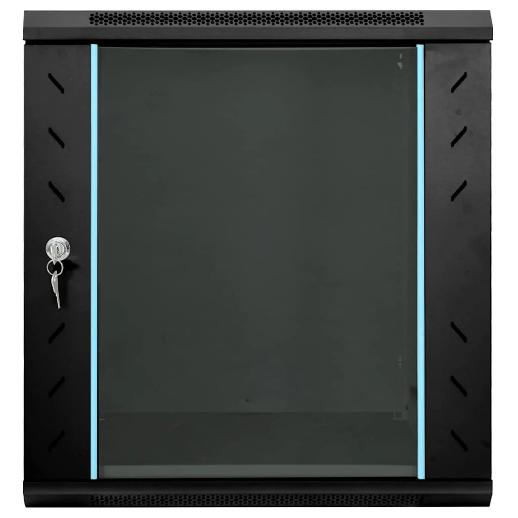 Armadio di rete dal design industriale per lo stoccaggio 60 x 45 x 65 cm in acciaio nero 02_0059070