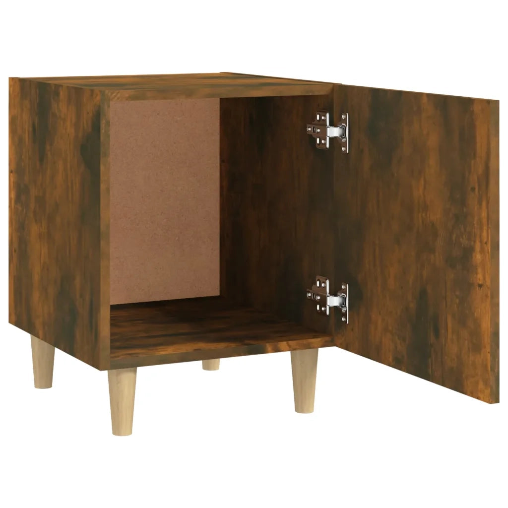 Comodini 2 pz Rovere Fumo in Legno Multistrato cod mxl 31736