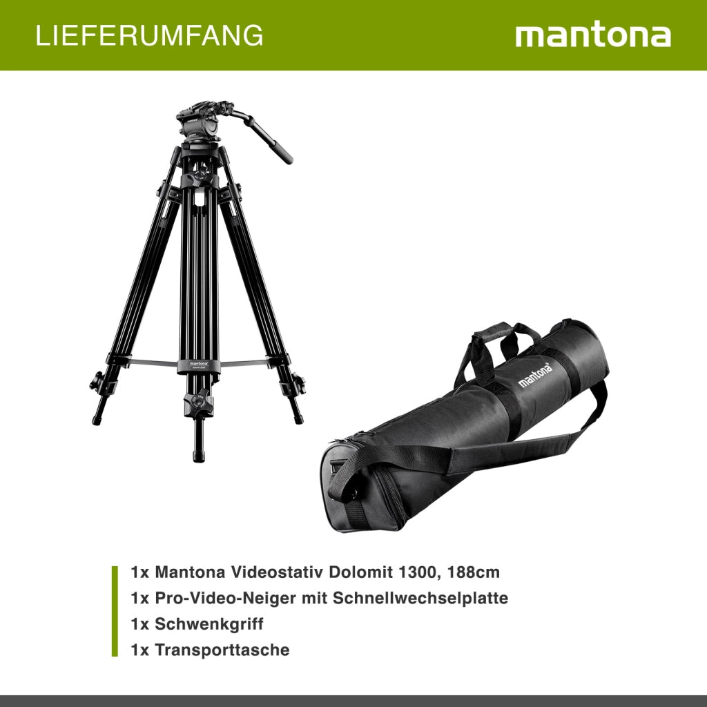 Mantona Treppiede video Dolomit 1300 188cm