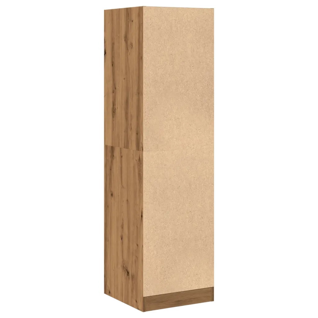 Mobiletto da farmacia funzionale in legno composito 40 x 41 x 144,5 cm stile vintage in legno di rovere lavorato a mano 02_0055666