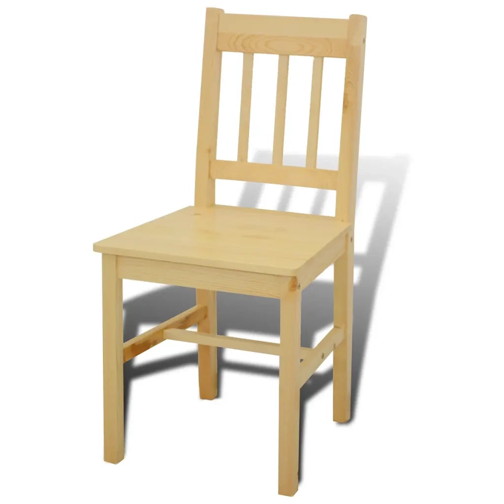 Tavolo con 4 sedie in Legno Naturale CFW6687896