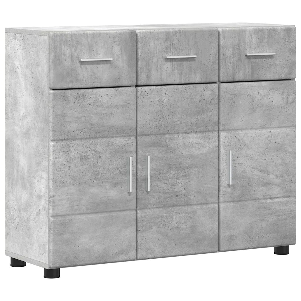 Credenza con porta FLORIN Grigio cemento 88,5 x 30,5 x 73 cm 880314