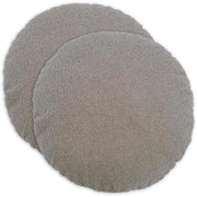 Federa 2 pcs HEERLEN Grigio Chiaro Ø 60 cm Bouclé 922941
