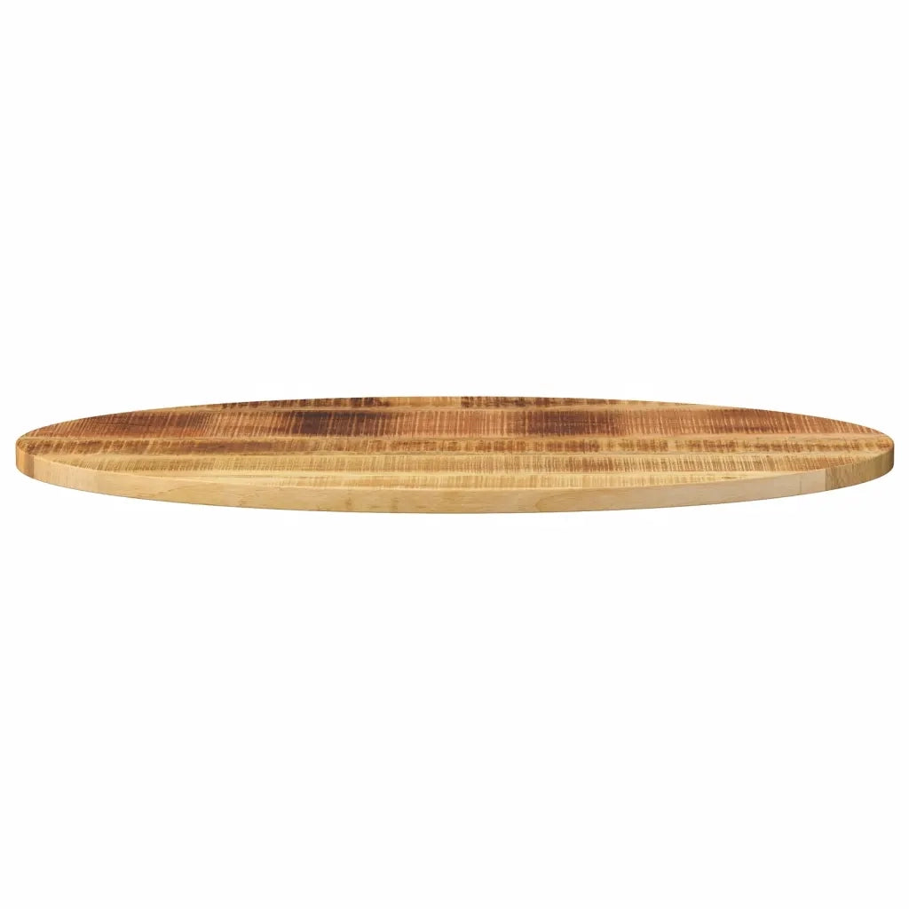 Piano Tavolo 100x40x2,5 cm Ovale in Legno Massello di Mango