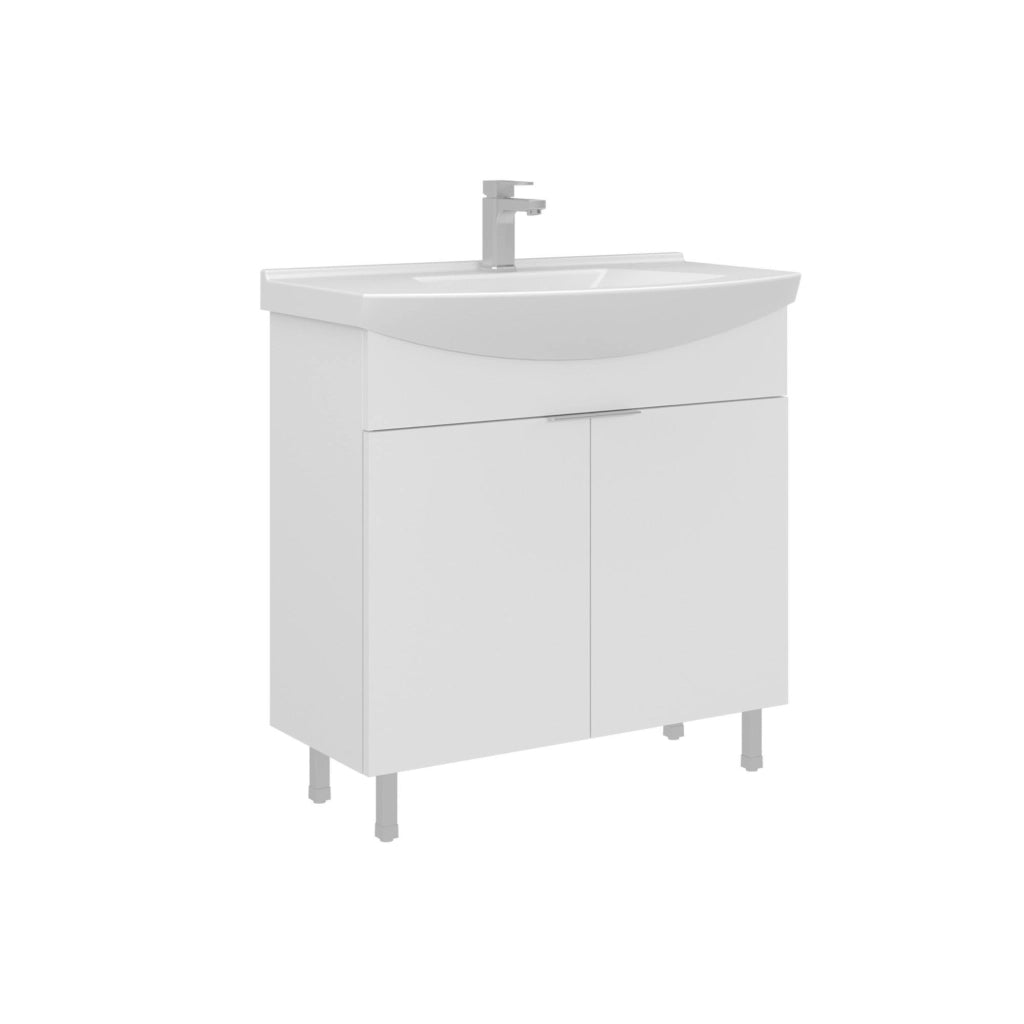 Mobile lavabo "Purus 80" - 80 x 50 x 83 cm - Bianco
