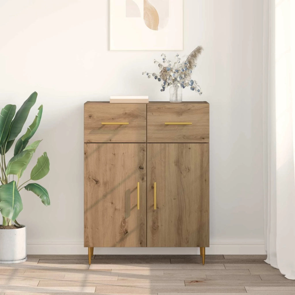 Credenza Rovere artigianale 69,5 x 34 x 90 cm Legno multistrato