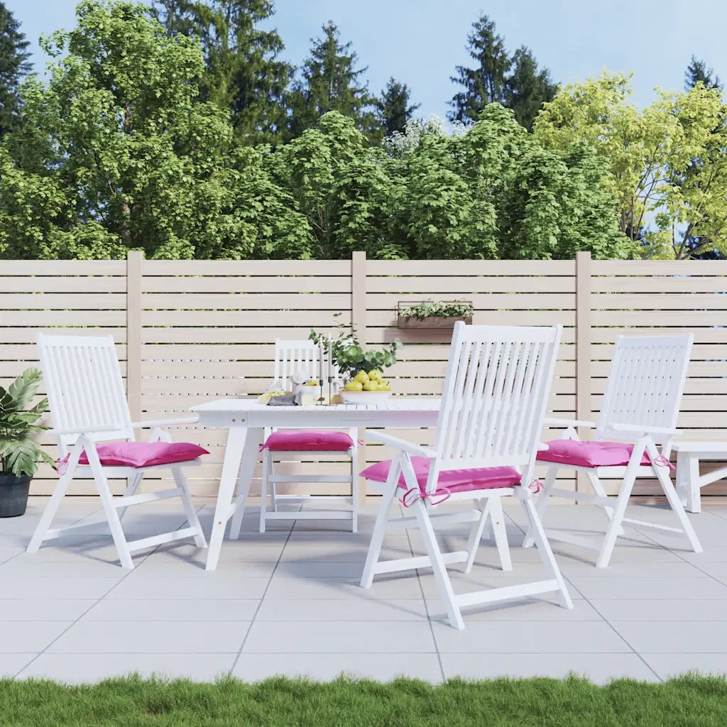 Cuscini per Sedia 4 pz | Cuscini per sedie Rosa 40x40x7 cm Tessuto