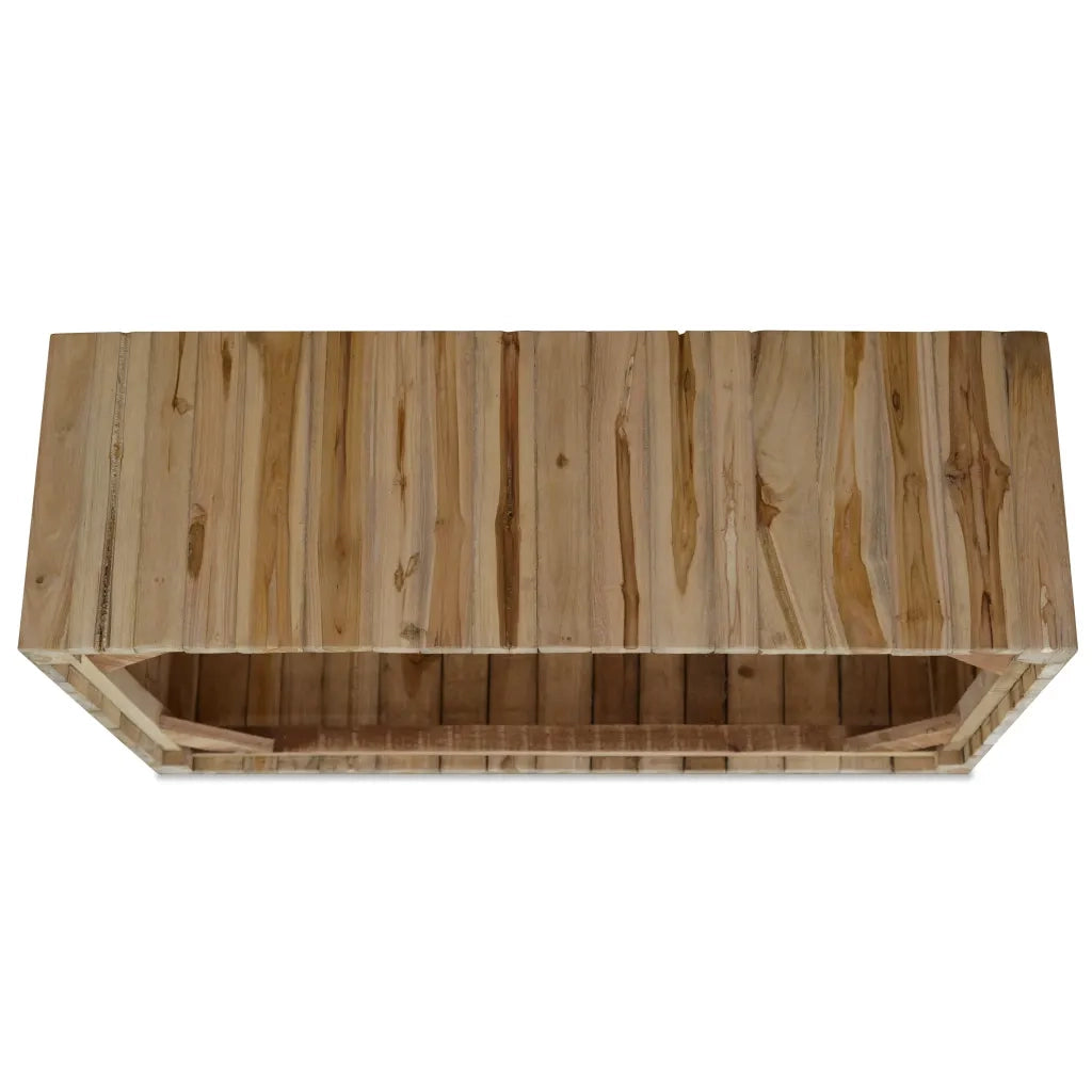 Tavolino da salotto | Tavolino da caff¨¨ | Tavolino da Soggiorno in Legno di Teak Autentico 90x50x30 cm