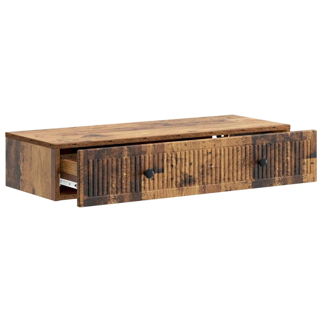 Tavolino da Parete Laterale Legno antico 87,5 x 34,5 x 17 cm 897993