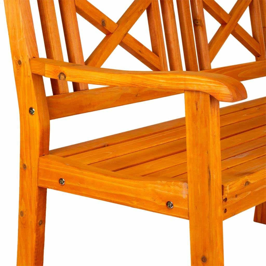 Sgabello in legno arancione 120x60x90h