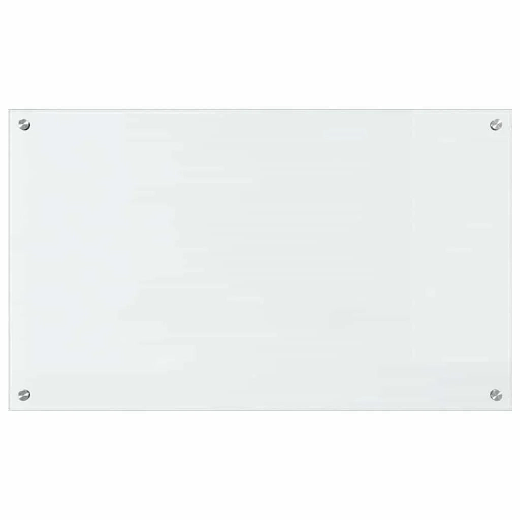Set di 2 paraschizzi da cucina in vetro temperato 100 x 60 cm resistenti e resistenti al calore design minimalista 02_0056305
