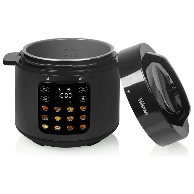 Tristar Pentola a Pressione Elettrica 6 Litri, 1000W, con 12 Programmi, Modello RK-6160
