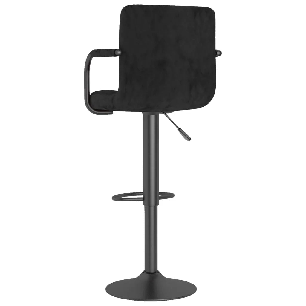 Sgabelli da Bar 2 pz Neri in Velluto cod mxl 72354