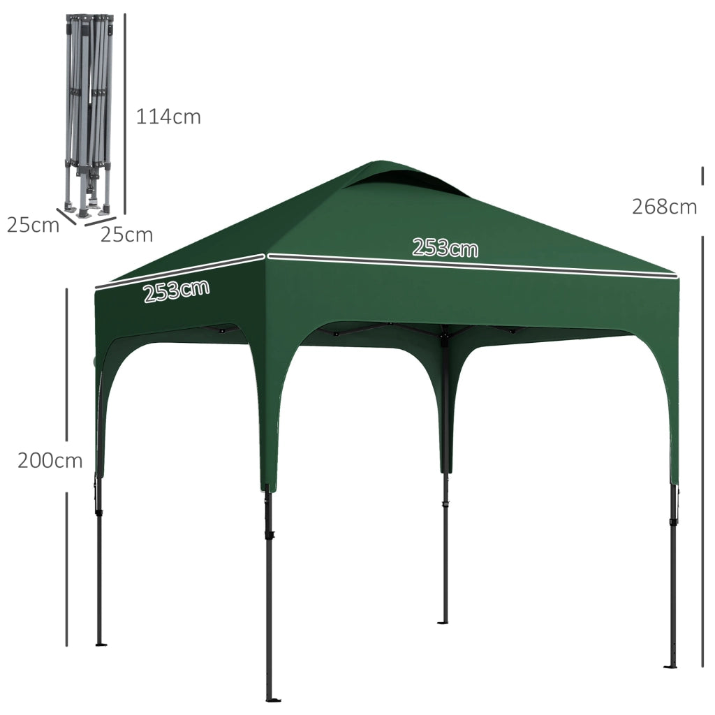 Tenda da Giardino ¨C zephmum ¨C Verde 250x250x268 cm