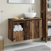 Set di mobili per il bagno 2 pz Legno antico 3404042