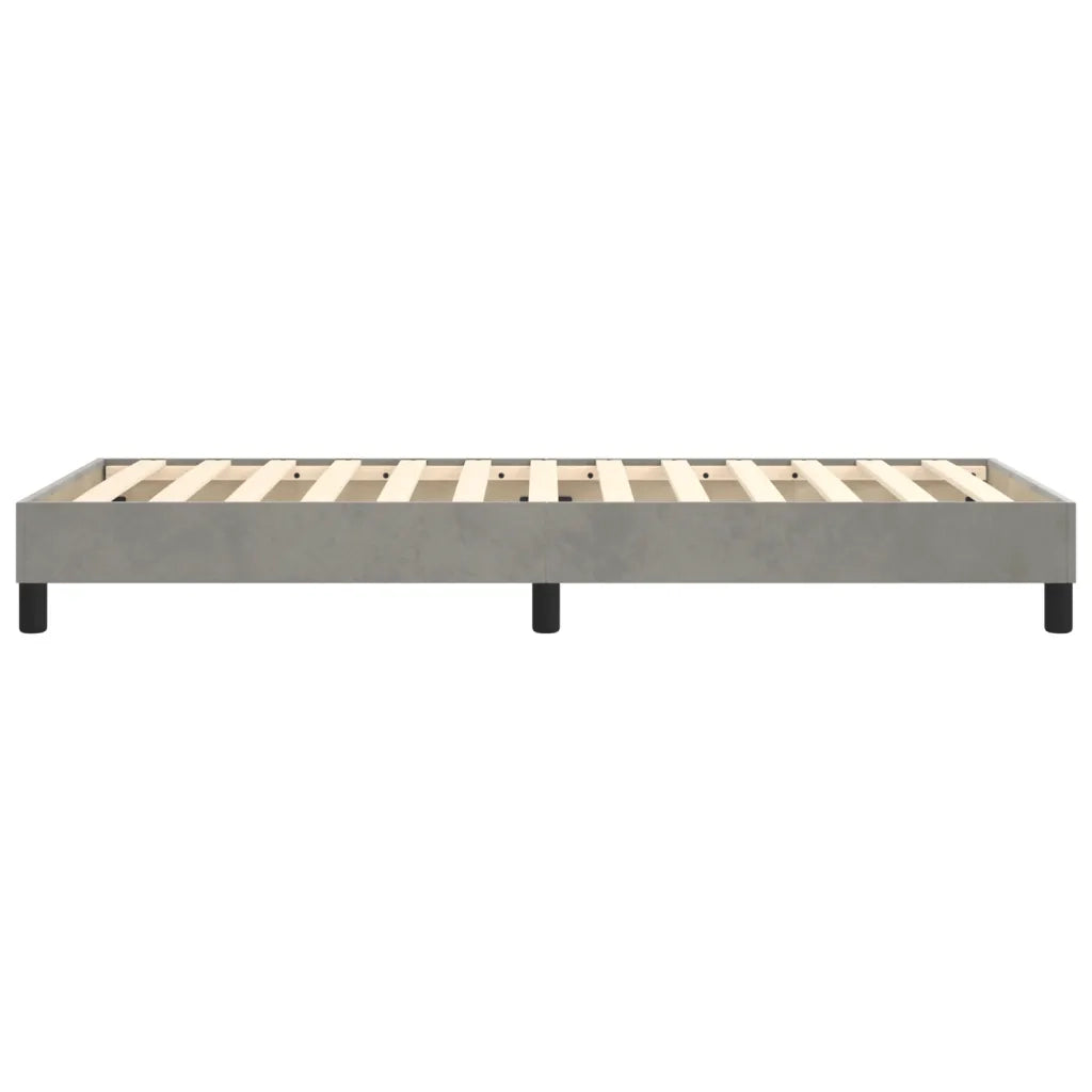 Struttura Letto a Rete a Molle Grigio Chiaro 100x200 cm Velluto 3120754