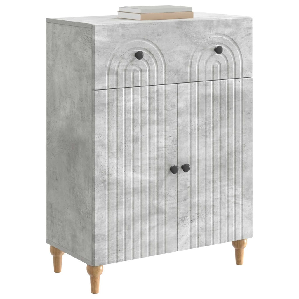 Credenza Grigio Cemento 66 x 34,5 x 90 cm Legno ingegnerizzato