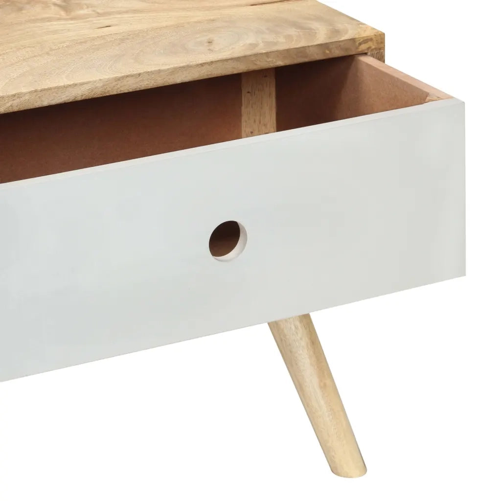 Tavolino da Salotto 90x50x40 cm in Legno Massello di Mango 286482