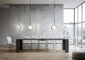 Consolle Allungabile 90-302x42x76.8 cm in Nobilitato Grigio