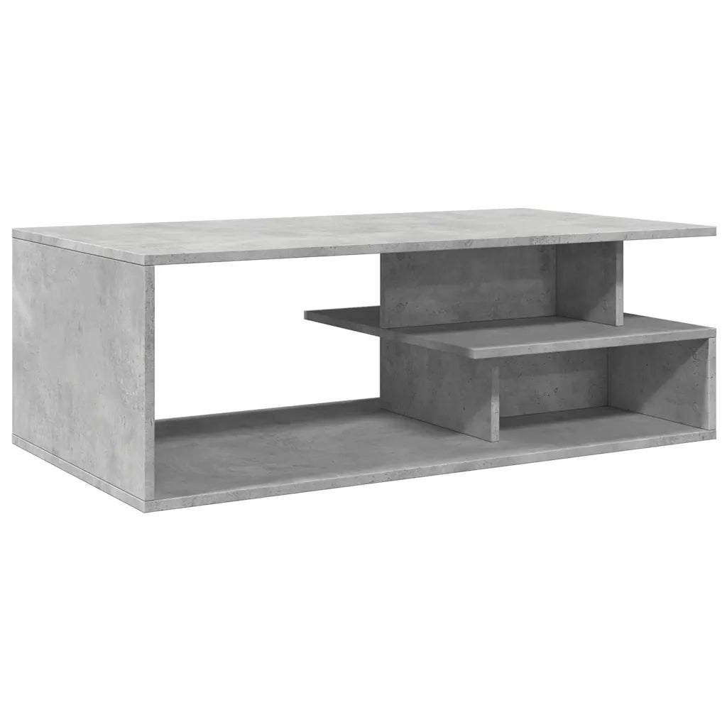 vidaXL Tavolino Salotto Grigio Cemento 102x55x35 cm Legno Multistrato
