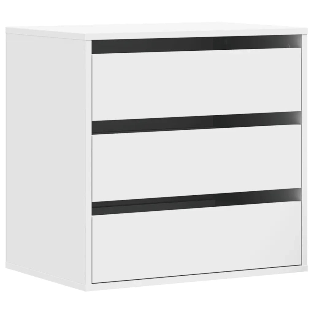 Cassettiera Bianca 60x41x58 cm in Legno Multistrato 852843