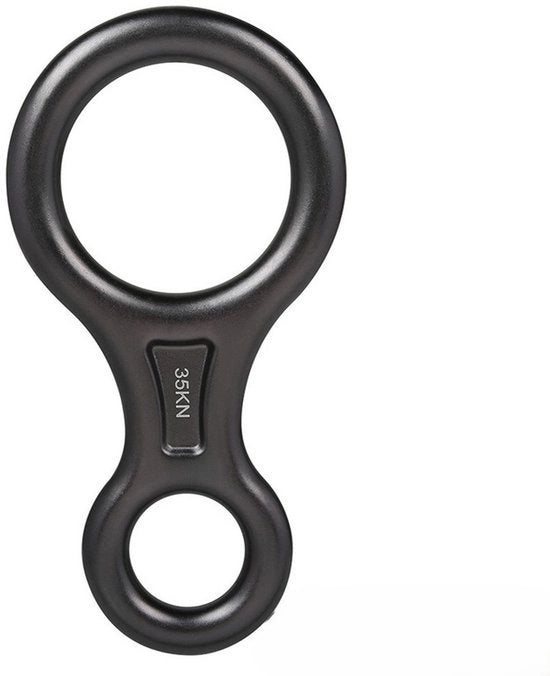 Discesa rapida per attrezzatura da discesa 35 kN apparecchio da discesa in alluminio Figura 8 discesa in salita per attività all'aperto - grigio