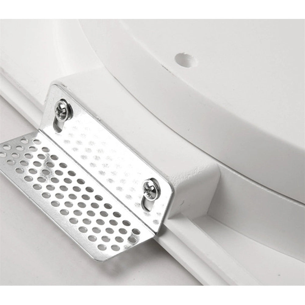 Trade Shop - Porta Faretto In Gesso A Scomparsa 3 Led Fori Da Incasso Soffitto Verniciabile -
