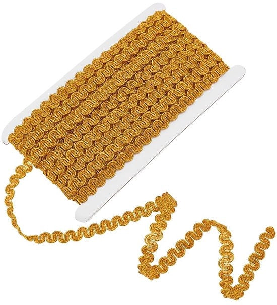 Tessuto Decorativo a Rullo 12 Metri - Adesivo a Fili Metallici - Fili di Decorazione - Telaio per Stoffe - Fili per Vlechto - Adesivo per Decorazione - Telaio per Costumi e Tende