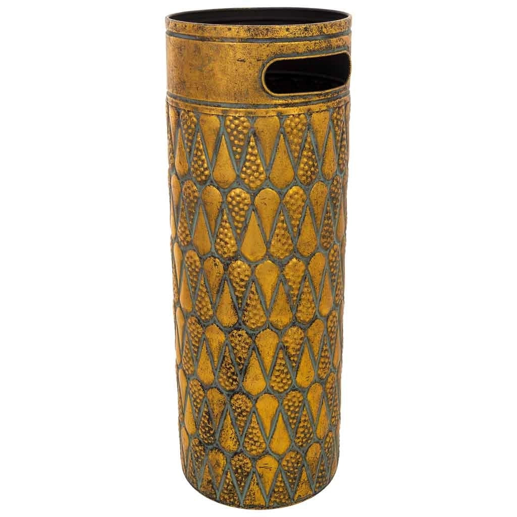 Portaombrelli metallo dorato 20x20x55h cm