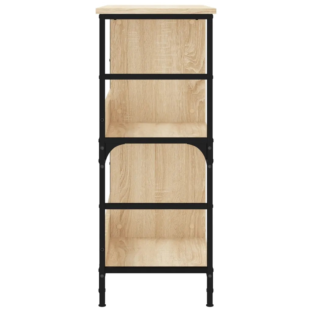 Libreria-Scaffale per Libri-Mobile di Stoccaggio Rovere Sonoma 78,5x33x82 cm in Legno Multistrato