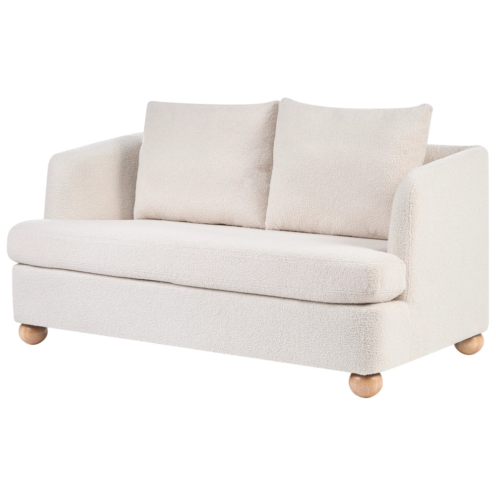 Set da salotto a 6 posti con rivestimento in ciniglia braccioli e gambe rotonde in legno set composto da divano e poltrona salotto bianco sporco