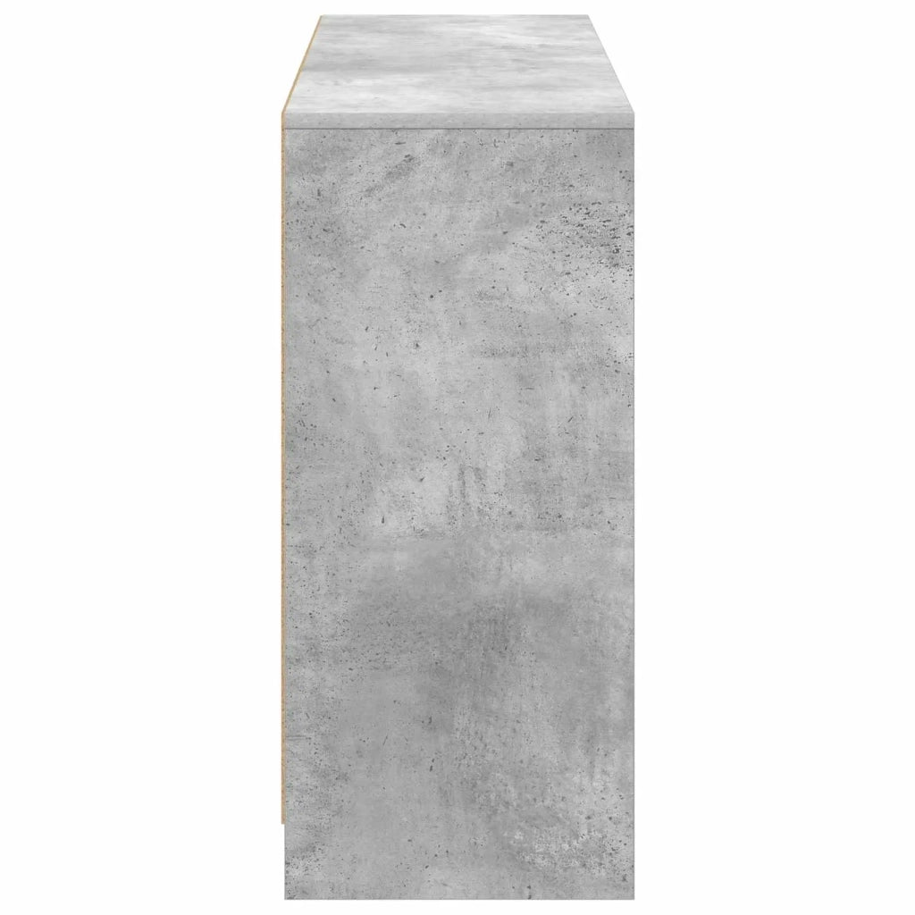 Credenza con cassetto Grigio cemento 102 x 32 x 73,5 cm 8000519