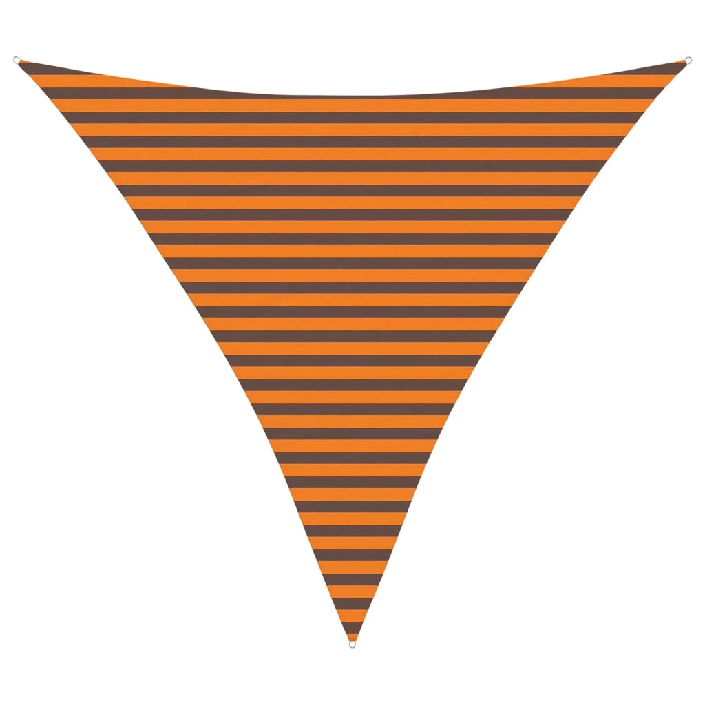 Vela da ombra solare Arancione e Marrone 3,6 x 3,6 x 3,6 m